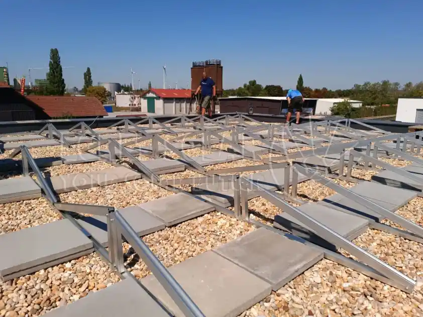 Kaip sumontuoti rytų-vakarų krypties balastinę saulės energijos montavimo sistemą?